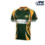 custom fashion quality stretchable rugby jersey in sublimation