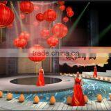 Chinese style red lantern,hotel club teahouse droplight