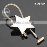 Promotional Star Shaped Steel Wire Metal Wire Keychain thumbnail-3