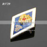 High Quality Russia Moscow University School Uniform Badge Gold Emboss Eagle Souvenir Metal Custom Made Lapel Pin thumbnail-6