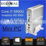 Intel NUC Core i7 5500U HD 5500 Fanless X86 Gaming Mini PC Ubuntu Windows10 2 LAN 8GB RAM 128GB SSD 3D Games TV USB 3.0 WiFi Quality Choice