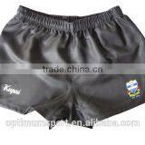 Sublimation Printed Black Sports Shorts Rugby Football Training Shorts thumbnail-1