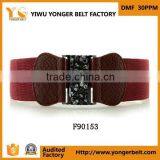 Fashion Lady Wide Hot Sale New Design Colorful Women Elastic Belt