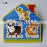 Hot Selling Educational Wooden Toys Farm Animal Puzzle thumbnail-1