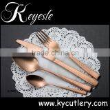 Copper Cutlery,stainless Gold Plated Flatware Quality Cutlery Set thumbnail-6