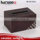 Household Canvas Wooden Square Tissue Box thumbnail-6