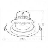 LED Downlight Down Light 12W Warm White 1000lm COB Downlight thumbnail-4