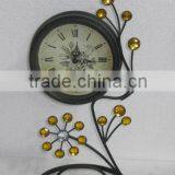 100809EA-Acrylic Diamond Metal Table Clock
