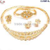 CJ1087 Gold Latest Italian Fashion Top High Quality Various Design Jewelry With Rhinestone Matching Dress for Party/wedding thumbnail-5