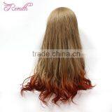 Fashion Pretty Tangle Free Customized Long Wave Human Hair Wig thumbnail-4