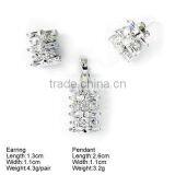 K350S 925 Silver Earring and Pendant Ring Jewelry Set Cheap Silver Jewelry thumbnail-5