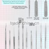 Nail Filer, Nail Trimmer, Nail Gouge, Manicure Tools Instruments Nail Pusher, Trimmer, cuticle Nipper, Acrylic Nail tip cutter