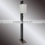 UL CUL Listed Painted Black Floor Lamp For Hotel Modern With Glass Shade And Pull Chain Switch F20051