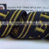 Gold Lurex Jacquard Elastic Webbing thumbnail-1