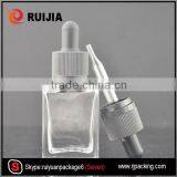 RUIJIA 15ml 30ml Rectangle Glass Dropper Bottle With Childproof and Tamper Evident Cap Wholesales thumbnail-1