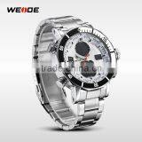 Weide Watches Stainless Steel Sport Quartz Analog Digital Display Famous Brand Watches Men thumbnail-3