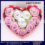 Wedding Souvenirs Box Gift Rose Shapes Towels Wholesale thumbnail-2