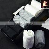 Black and White Business Style Tube Men's Socks With Cotton