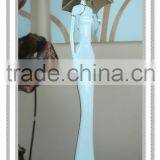 Blue & White Art Collectible Chinese Lady Figurine With Chinese Dress thumbnail-2