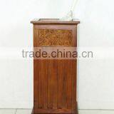 Wooden and Cinnamon Square Umbrella Holder Stands thumbnail-1