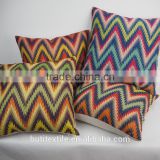 2015 latest design sofa throw decorative cushions colorful zigzag pillow covers