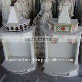 Carved White Marble Temple