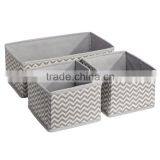 Chevron Fabric Storage, Dresser Drawer Organizer -3 Piece Set thumbnail-2