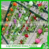 Artificial Green Leaf Vine With Flowers for Decoration thumbnail-2