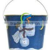 Hot sale metal decorative christmas bucket