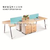 modern office desk with cabinet open workstation