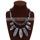 2016 Summer Latest Europe Brand Snake Charm Necklace With Crystal Beads Collar Jewelry thumbnail-2