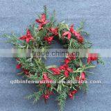 50cm Metal Christmas Flower Wreaths thumbnail-1