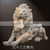 outdoor animal stone carving