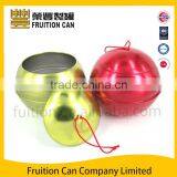Christmas Round Ornament Ball Packing Tin Metal Box thumbnail-1