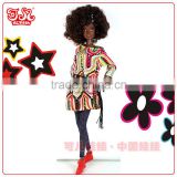 17inch African American afro doll black doll