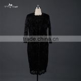 QM-1 Black Two Pieces Lace Mother Of The Bride Dresses