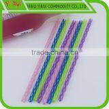Plastic pp Transparent Stripes Drinking Straws thumbnail-2