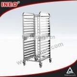 Kitchen 16 Pan Stainless Steel Trolley thumbnail-1