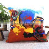 Hot-sale Custom Made Abstract Horse Pattern Letter H Digital Printed Decorative Throw Pillow Case thumbnail-2