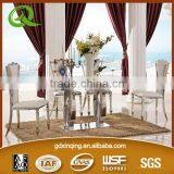 TH286-1 Home Furniture Tempered Glass Top Dining Set thumbnail-5