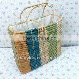 Orn Husk Braided Picnic Food Baskets e Natural Corn Husk Basket thumbnail-1