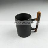 can-shape mug with baseball shape handle,solid color