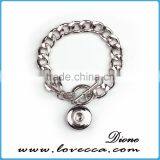 2016 New Designs Snap Jewelry Fashion Chain Design Snap Button Bracelet thumbnail-1