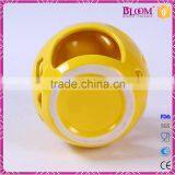 Ceramic Craft Hollow Out Desgin Yellow Incense Burner thumbnail-5