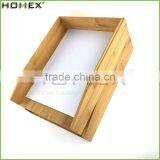 100%Pure Bamboo Stackable Letter Tray/ Desk Tray Homex-BSCI thumbnail-1
