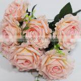 Hot Sale 9 Heads Artificial Silk Flowers,fake Rose Flowers thumbnail-3