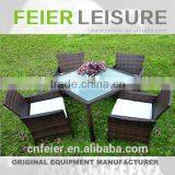 FEIER A6072CH Woven Rattan Dining Set thumbnail-1
