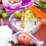 BPA-Free Stackable Plastic Food Storage Container Set With Lid/5pcs Plastic Food Storage Container Set thumbnail-4