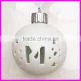 Christmas Ceramic Hollow Flower LED Ball for Magic Light Decoration thumbnail-3