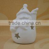 Hand Made Porcelain Christmas Figurine With LED Light for Decoration thumbnail-5